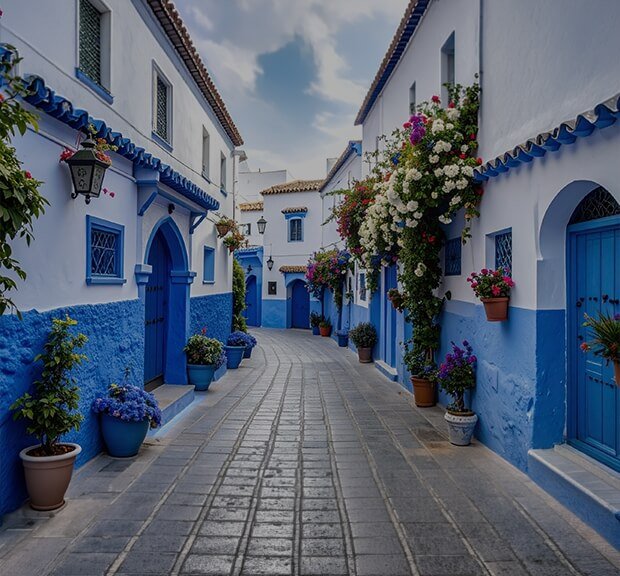 blue streets of Chefchaouen